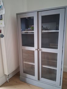 Ikea  Havasta glass door display cabinet with shelves