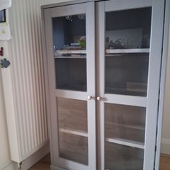 Ikea  Havasta glass door display cabinet with shelves