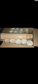 400 -Bulk Disposable Kraft Paper Coffee Cups
