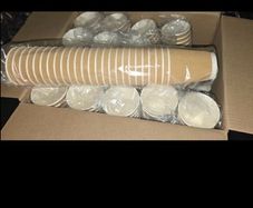 400 -Bulk Disposable Kraft Paper Coffee Cups