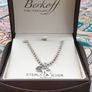 Heavy 925 silver ball necklace with 18th pendant Image 2