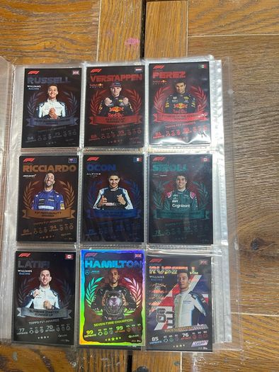F1 cards