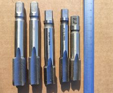 Lot of 5 Heavy Duty Metric Fine Taps Set M17 M18 M19 M20 HSS R6M5 Repair Tools.
