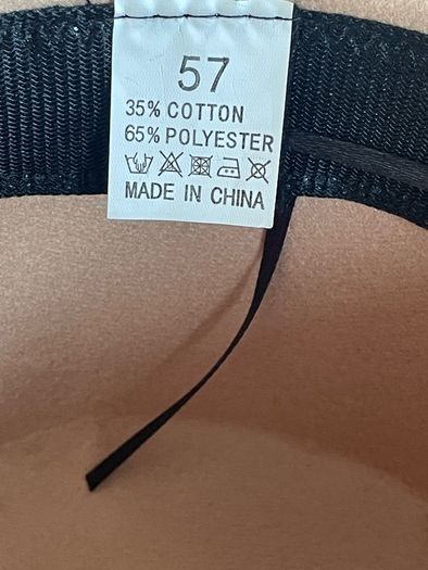 Tan Boater Hat Camel Fedora Flat Brim Size 57 Women's Festival