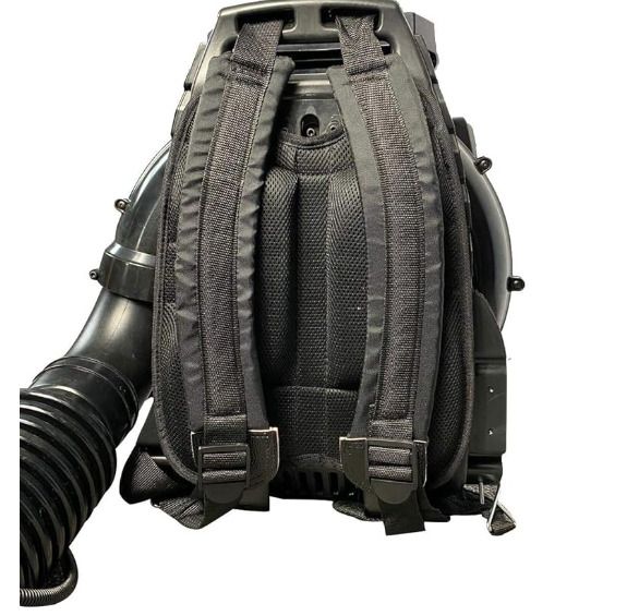 BU-KO 79CC Petrol Backpack Leaf Blower - Powerful 2 Stroke Air Cooled Engine - Lightweight With New and Improved Padded Support Straps While Using - Safety Gear