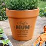 Personalised Best Ever Terracotta Plant Pot Image 5