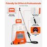 Battery Powered Backpack Sprayer 15.1 L Tank 0-90 PSI Adjustable Pressure  Features & Details No More Hand Pumping: Spraying has never been easier! VEVOR's battery-powered sprayer features a durable 8Ah lithium-ion battery, which can spray for 4-6 hou Image 6