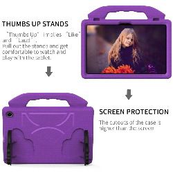 For Amazon Fire HD 10 2023 13th Gen Kids Case Shockproof Cover With Stand - Purple