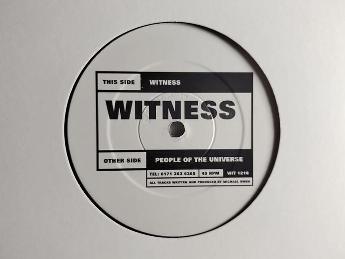 Witness - People Of The Universe - Temple Theatre / Crypt Dublin Classic! EXCELLENT Condition!!