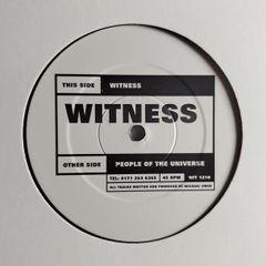 Witness - People Of The Universe - Temple Theatre / Crypt Dublin Classic! EXCELLENT Condition!!