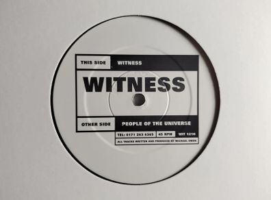 Witness - People Of The Universe - Temple Theatre / Crypt Dublin Classic! EXCELLENT Condition!!