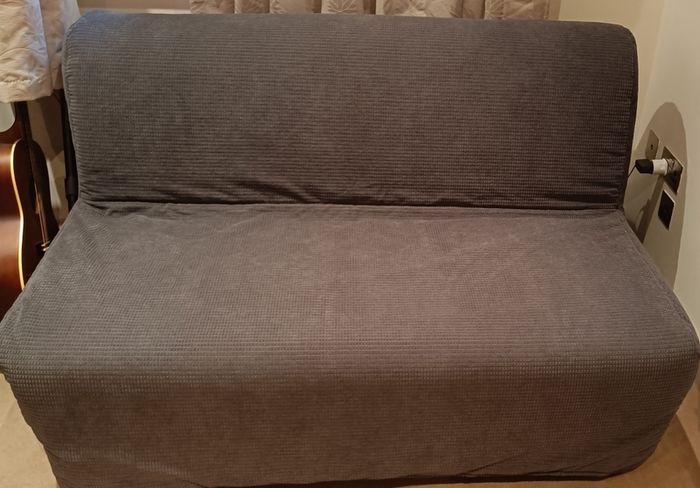 LYCKSELE LOVAS 2 seat sofa bed Vansbro dark grey