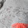 NEXT Girls Long-sleeved T-shirt in Grey 3-4 Years Image 9