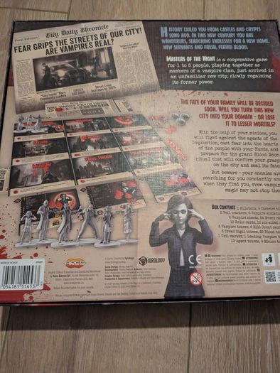 Masters Of The Night Kickstarter With Dark City Expansion Complete