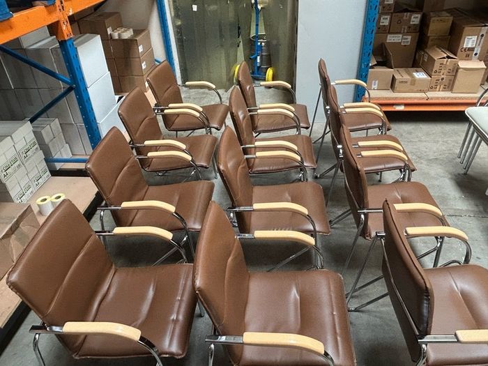 Office Chairs x 12 (Brown)