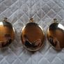 3 X Oval Gilt & Enamel Masonic Lodge Pendants Image 2