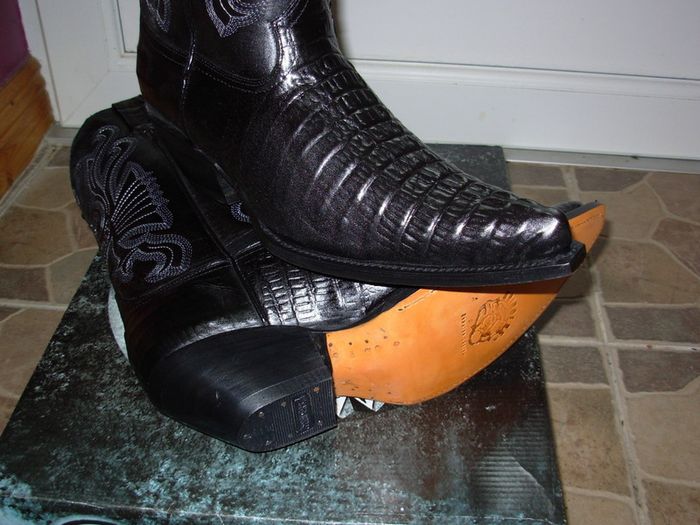 Oryginal Mexico Grinders black crocodile cowboy western work cowboy boots