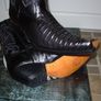 Oryginal Mexico Grinders black crocodile cowboy western work cowboy boots Image 8