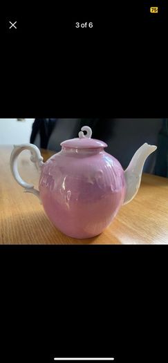 Victorian Porcelain Souvenir Teapot