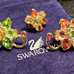 Swarovski earrings and ear cuff