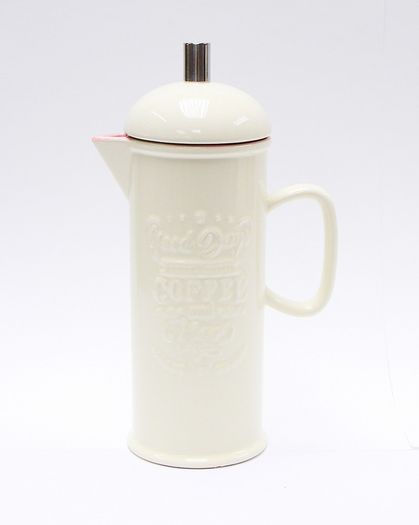 French Press Coffee Maker Porcelain 450ml Blue