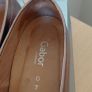 Gabor Comfort Bronze Metallic Leather Chain Loafers Size UK 7 Image 3