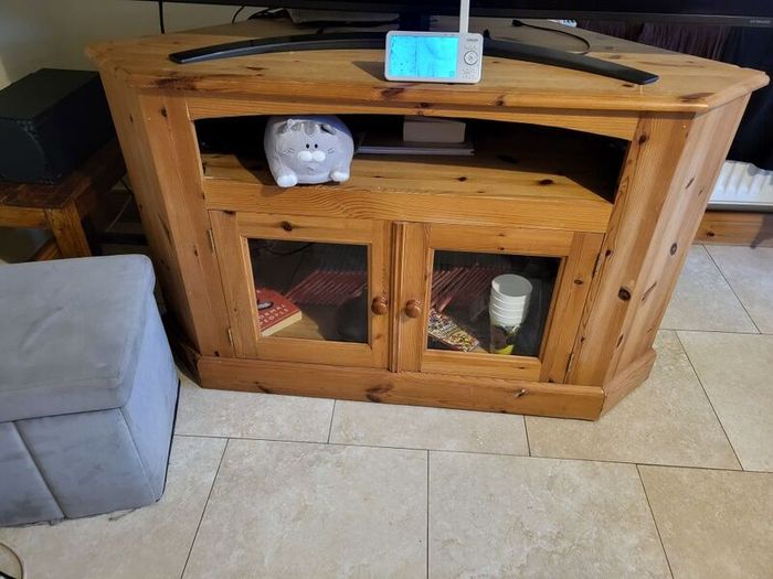 Corner unit cupboard and TV stand