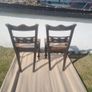 vintage ebony dining chairs Image 7