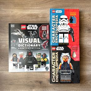 3 Lego Star Wars Handcover Books - Brand New No Minifigures