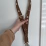 Maje Brown Suede Leather Bag Strap Image 3