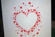 Heart/Love Themed Homemade Greeting Card