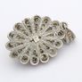 Vintage Ornate Sterling Silver Opalite Pendant Image 3