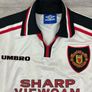 Genuine Vintage 1997 Umbro Manchester United Away Jersey Shirt Mens Medium Image 3