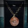Sorceress Large Fire Quartz Orb Crystal Amulet Talisman Belcher Chain Necklace Witch Everyday Image 4