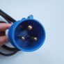 GEWISS GW 60 015Straight Plug 32AMP, 220-250 V, IP44, 2P+E with cable Image 4