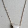 Vintage Sterling Silver Twisted Heart Necklace length 18" - 5,1g Image 3