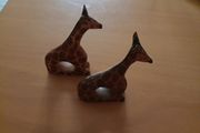 Wooden African napkin holder Giraffe