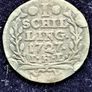 Germany 1727 Silver 1 Schilling Hamburg, Free Hanseatic city of Image 4