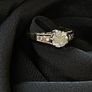 9ct yellow gold simulated diamond ring Image 3