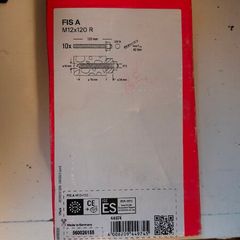 fischer threaded rod FIS A M12 x 120 R stainless s