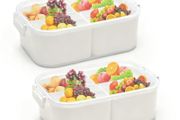 Brand New Snack Box 4-Compartment Leakproof Portable Organizer for Snacks &amp; Fruit