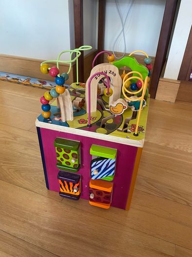 Wooden Activity Cube