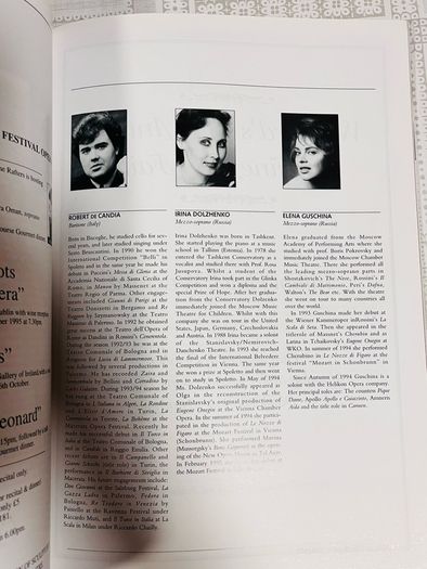 Wexford Opera Festival Books. 5 in All. 3 from the 1970's and 1 from the 90's.