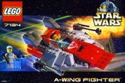 Lego Star wars 7134: A-Wing Fighter (2000) 100% Complete (NO BOX)