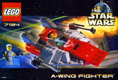 Lego Star wars 7134: A-Wing Fighter (2000) 100% Complete (NO BOX)