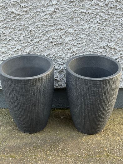 Apta Weben High Planter x 2   ( Grey Colour ) H54cm x D39cm