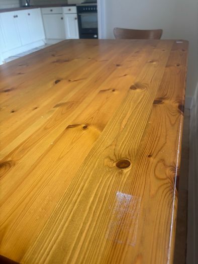 Solid pine table