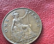1936 English Penny