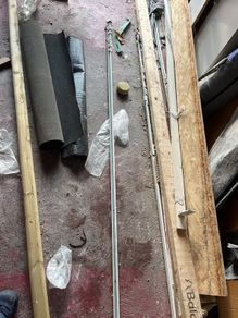 curtain rod cable pulled