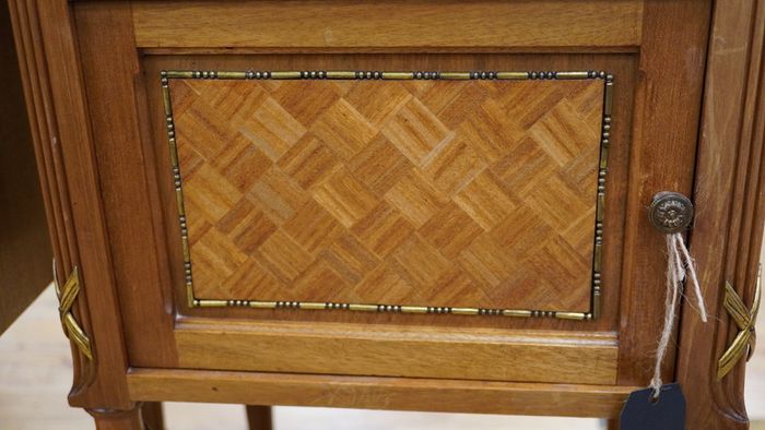 Pair of French Walnut Bedside Cabinets